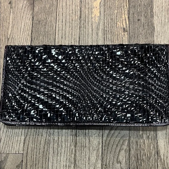 Black Textured Clutch - Picture 2 of 4